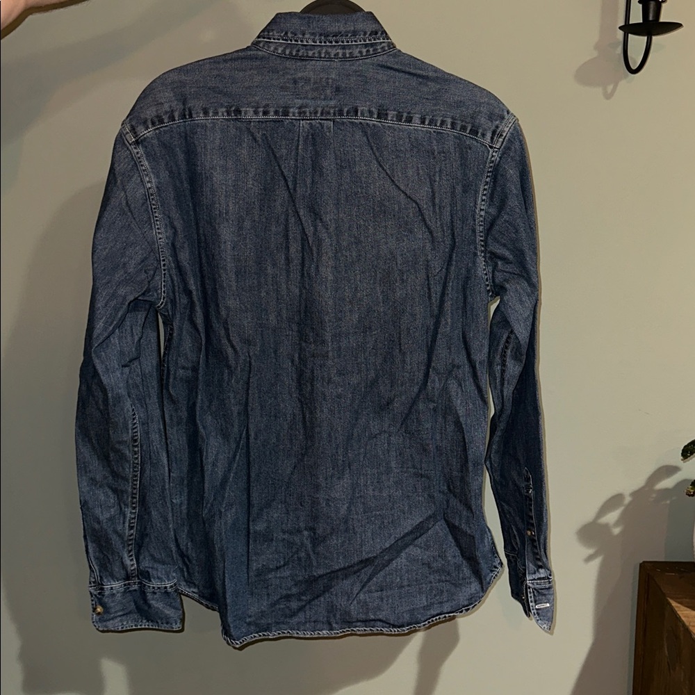 J. Crew Slim Denim Button Down Shirt - Picture 2 of 3